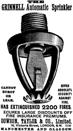 Grinnell fire sprinkler head